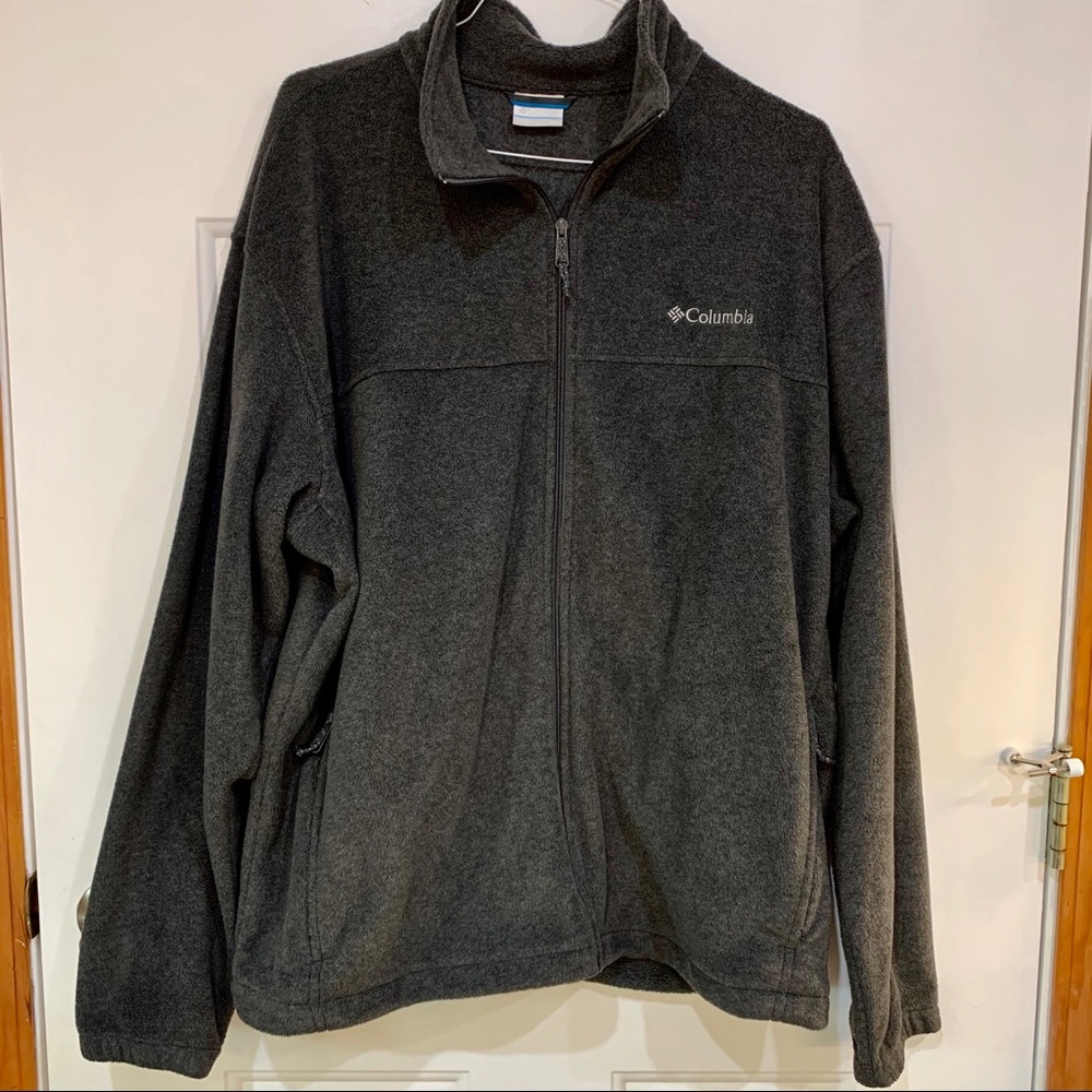 Columbia Fleece Jacket Full Zip Gray Size XXL
